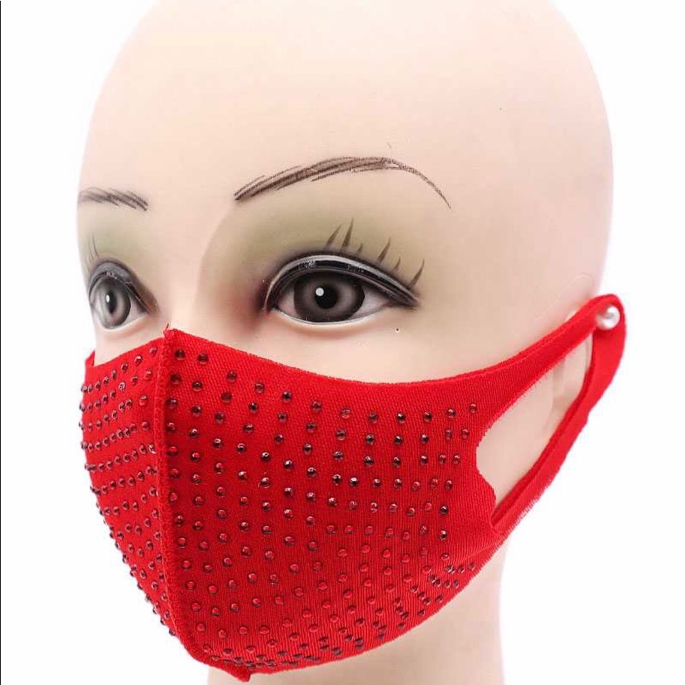 Red mask Valentine’s Day nice bohemian style
